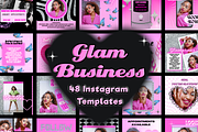 GLAM Business Social Media Templates, a Social Media Template by PLANETSEL (Thumbnail 1 of 7)