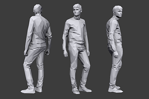 Lowpoly People Casual Pack Volume 4