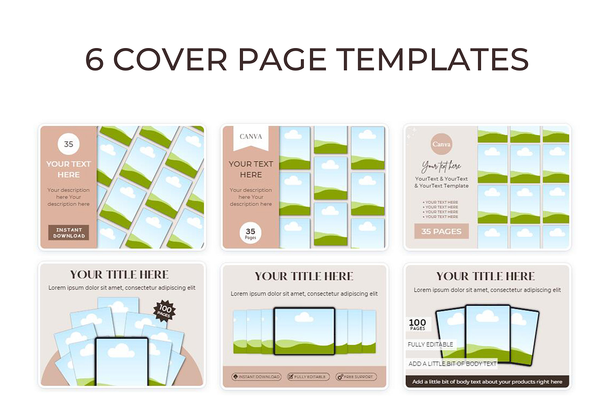 Printable Mockup Template US Letter, a Books & Magazine Mockup by NoemieDesigns (Photo 2 of 5)