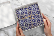 Blue tile seamless ornament patterns, a Pattern Graphic by ExpressShop (Thumbnail 2 of 5)