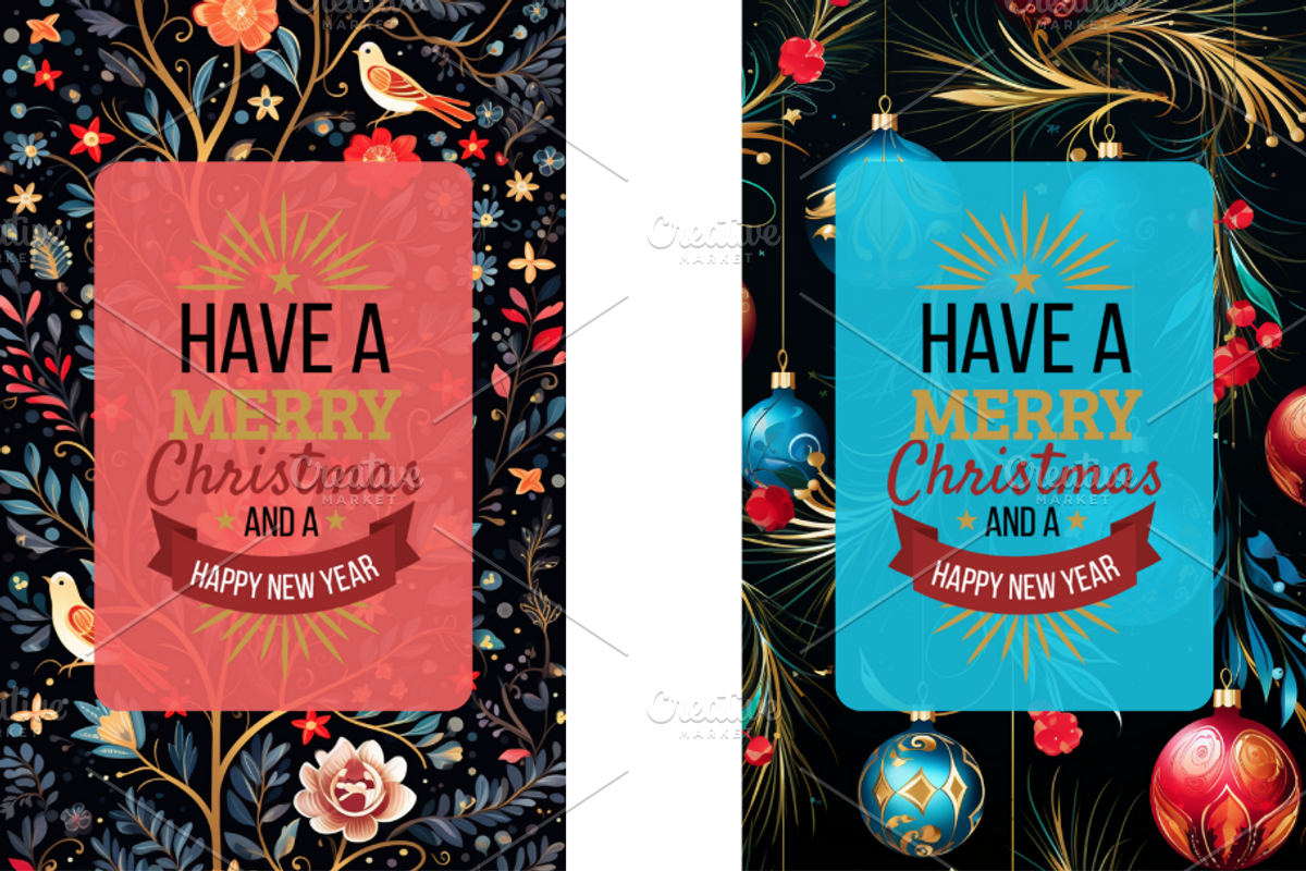 Christmas Card Design Bundle 12, a Card Template by Jay Major Designs (Photo 5 of 10)