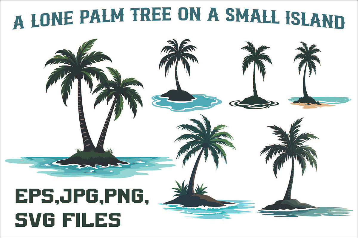 A lone palm tree standing bundle, an Illustration by Amazin_art (Photo 1 of 7)