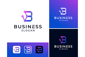 Letter B Network Connect Logo, a Branding & Logo Template by ika trisiana