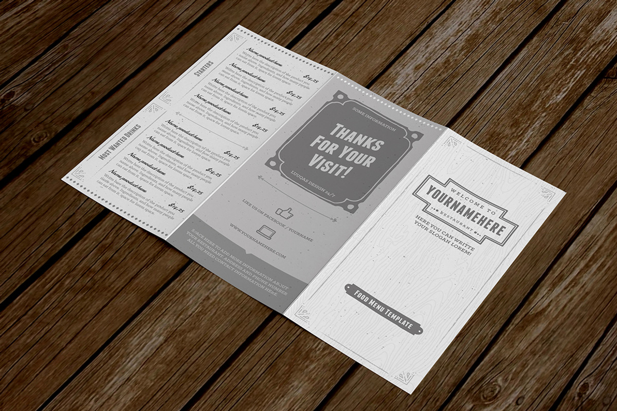 Classy Food Menu 4, a Brochure Template by Luuqas Design (Photo 8 of 10)
