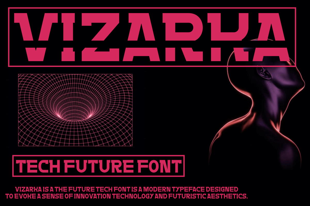 Vizarka, a Sans Serif Font by maxstrim_graphich