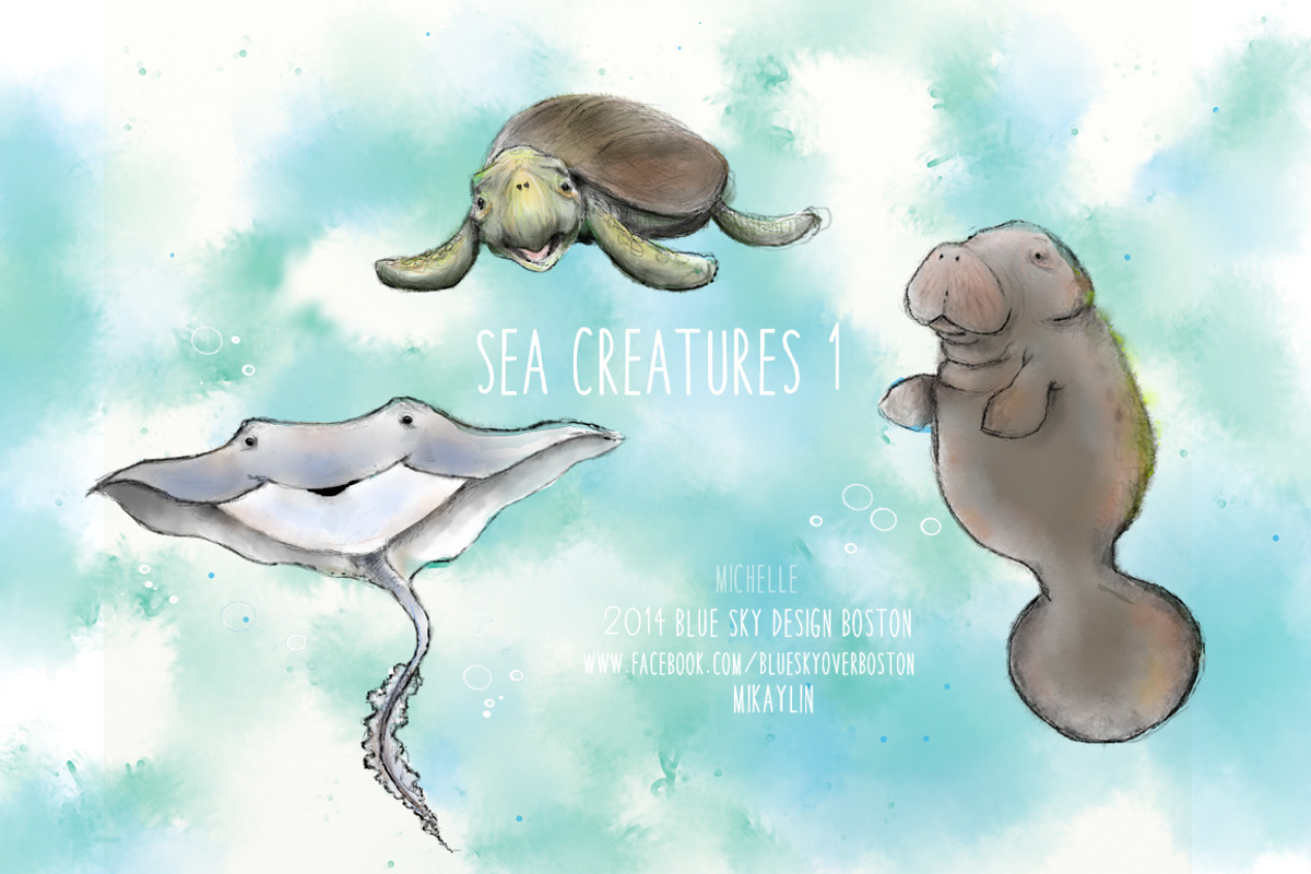 Sea Creatures 1, a Graphic by Blue Sky Design