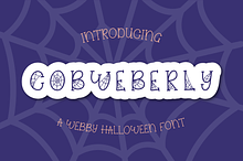 Cobweberly Halloween Spider Web Font