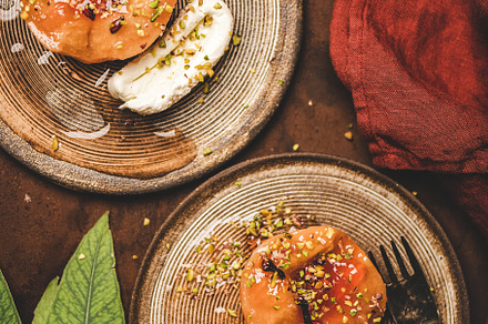 Turkish dessert boiled quince with featuring turkish, food, and turkey, a Food & Drink Photo by Foxys