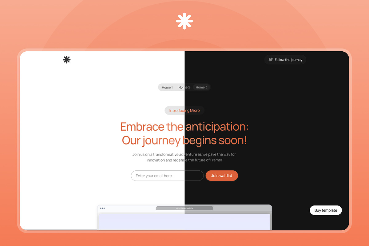 Coming Soon Framer Template, a Websites & App Template by Ali Çorak (Photo 3 of 3)