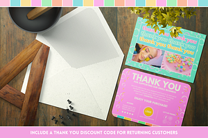 Cute Thank You Card - Edit In Canva