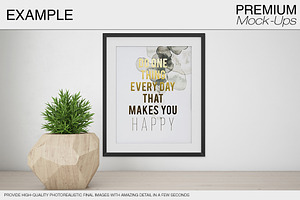 Wall & Frames Mockup - Plants