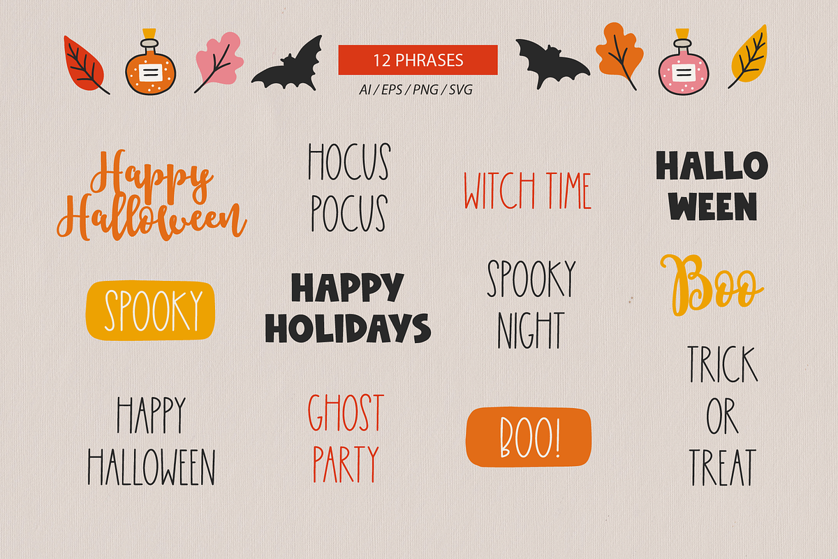 Halloween Kit #5, a Seasonal Illustration by miumiu (Photo 6 of 15)