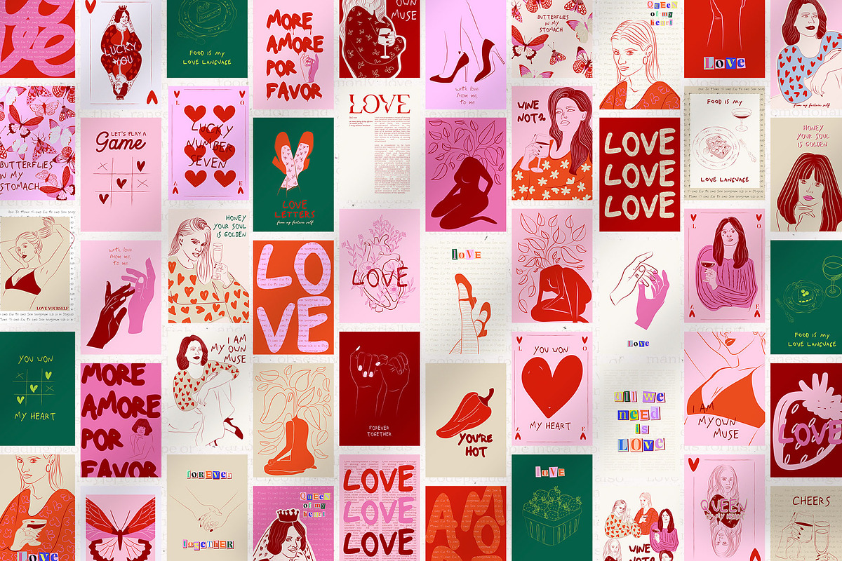Poem of Love POSTERS, a Decorative Illustration by Mio Buono (Photo 7 of 10)