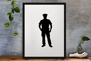 Police Silhouettes SVG, a Work Illustration by newminddesign (Thumbnail 2 of 3)