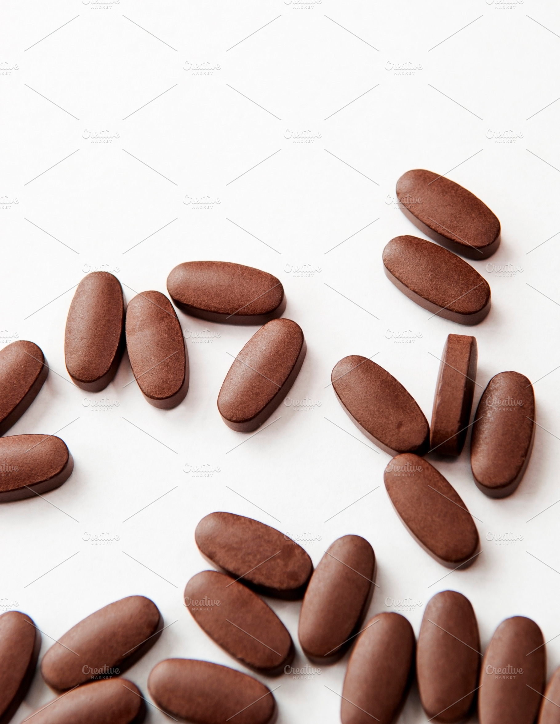 Pills on White, a Health & Medical Photo by THP Creative