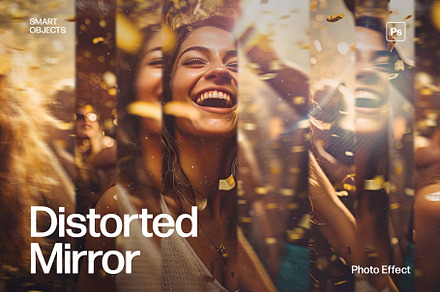 Distorted Mirror Photo Effect, a Layer Style Add-On by DesignerCandies