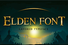 Elden font -  layered serif font