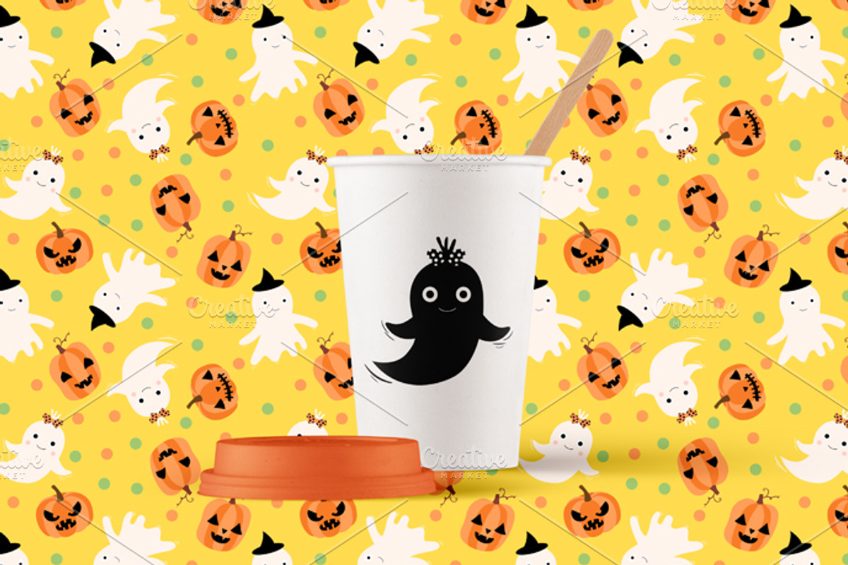 Halloween silhouettes clipart set, an Illustration by Pravokrugulnik (Photo 3 of 3)