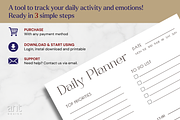 Minimalist Daily Planner Printable, a Stationery Template by AntDesignStudio (Thumbnail 5 of 5)