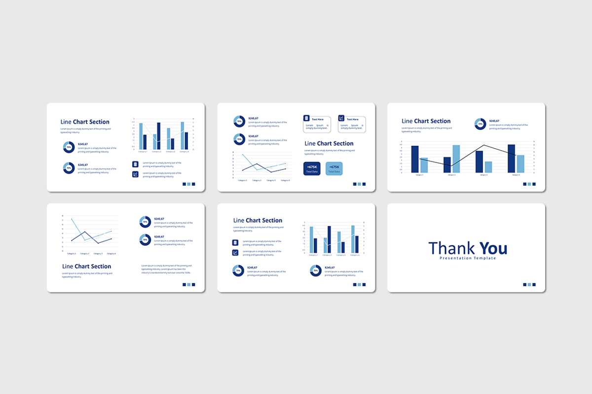 Line Chart - Keynote Template, a Presentation Template by QR Design Studio (Photo 3 of 3)