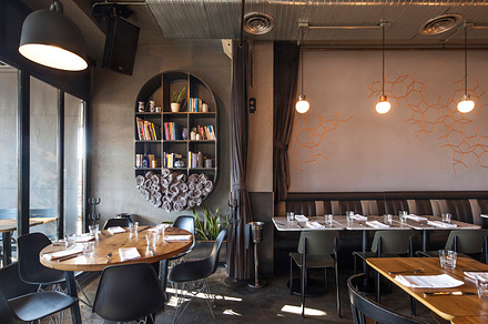 Restaurant bar featuring architecture, architectural photography, and photos