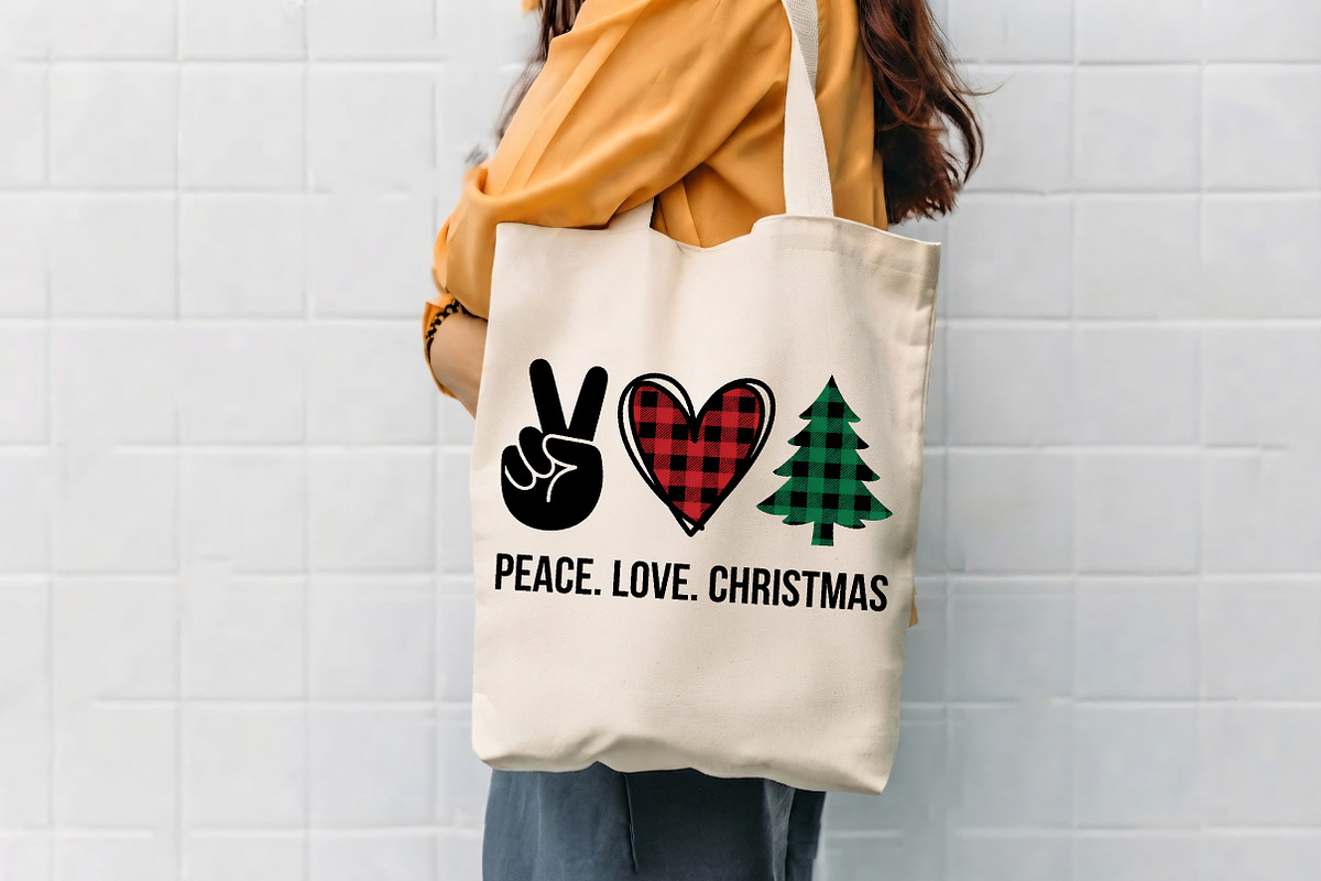 Peace Love Christmas Tree PNG Design, a Seasonal Illustration by CrexoraLab (Photo 4 of 4)