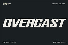 Overcast - Display Font