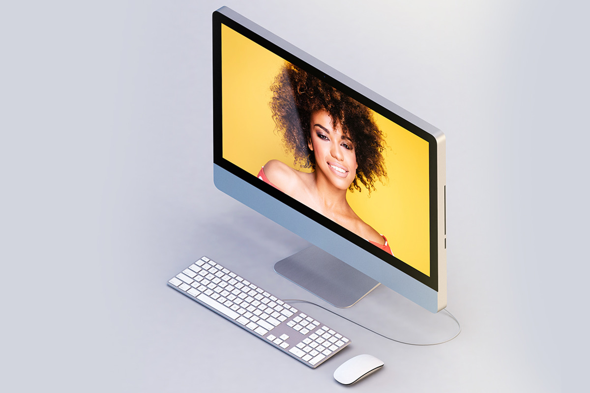 Imac Isometric Mock-up, a Mac Mockup by graystudio (Photo 4 of 4)