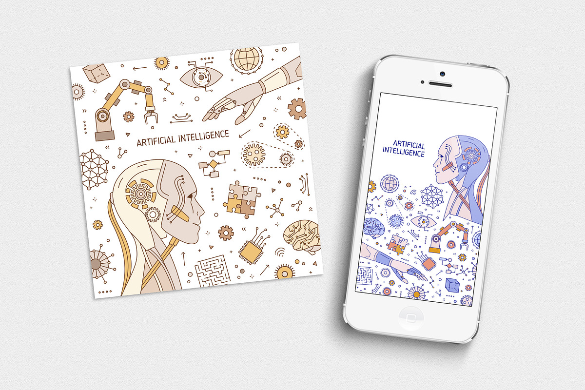 Artificial intelligence banners, a Technology Illustration by Good Studio (Photo 8 of 8)