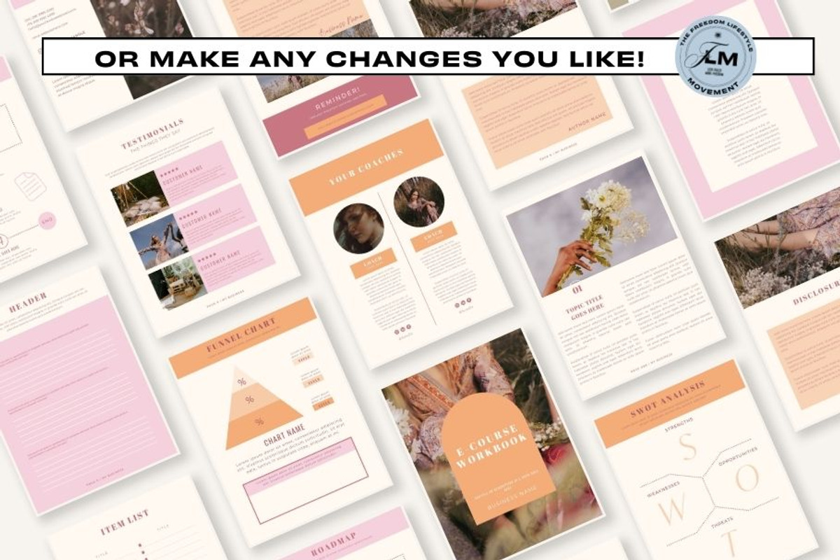 Course Workbook - Black and Beige, a Social Media Template by Freedom Business Shop (Photo 7 of 11)