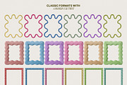 Funky 3D Wavy Frames Y2K Aesthetic, an Object Graphic by OliaMuseDesign (Thumbnail 4 of 7)
