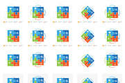 Puzzle infographics set, a Background Graphic by Janoj's Store (Thumbnail 2 of 2)