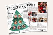 Christmas Newsletter Canva Template, a Stationery Template by SarenkaDesignShop (Thumbnail 5 of 5)