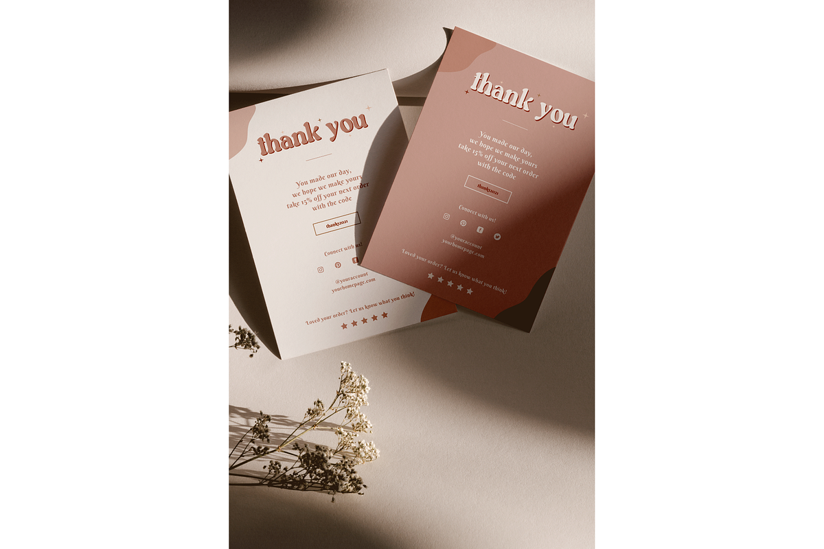 Business thank you card template, a Stationery Template by Hellohastore (Photo 3 of 7)