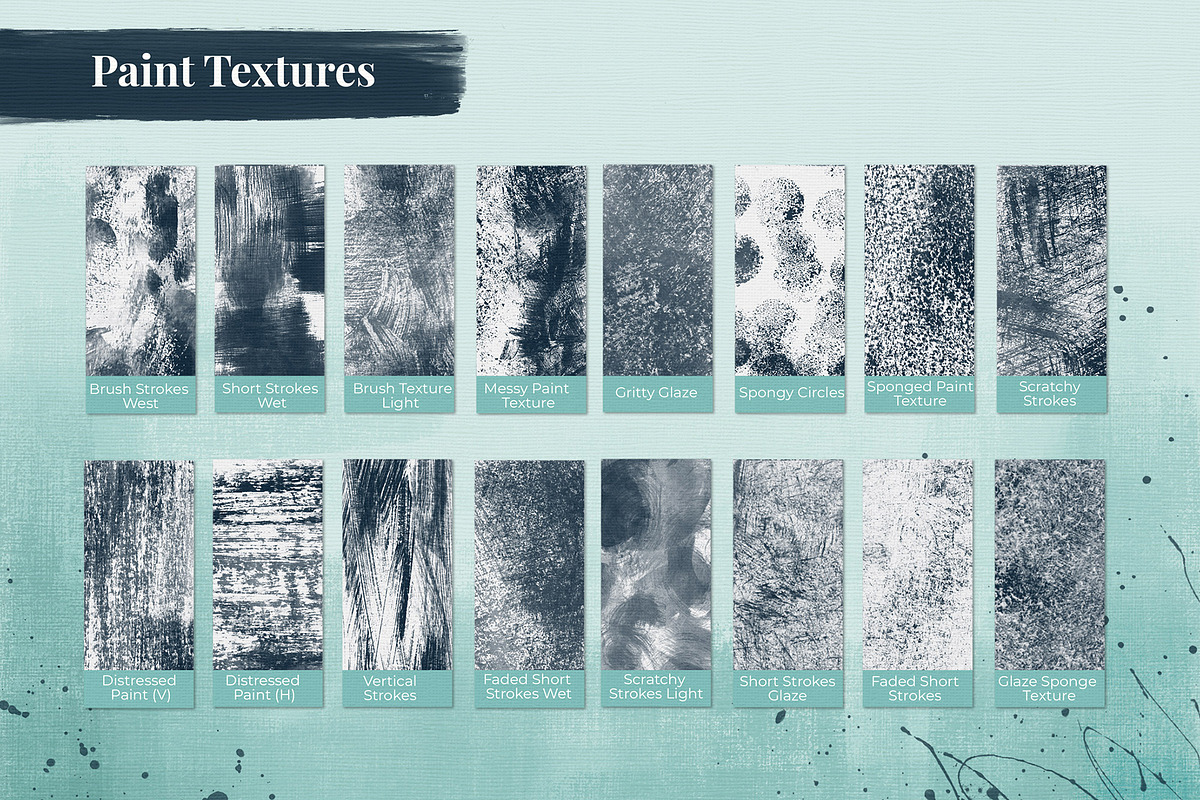 Distressed Paint Set for Procreate, a Brush Add-On by Cynlop Ink (Photo 4 of 10)