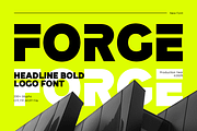 Forge - Headline Bold Logo Font, a Sans Serif Font by TokoPress (Thumbnail 1 of 12)