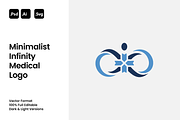 Minimalist Infinity Medical Logo, a Branding & Logo Template by Luxury Logos (Thumbnail 1 of 4)