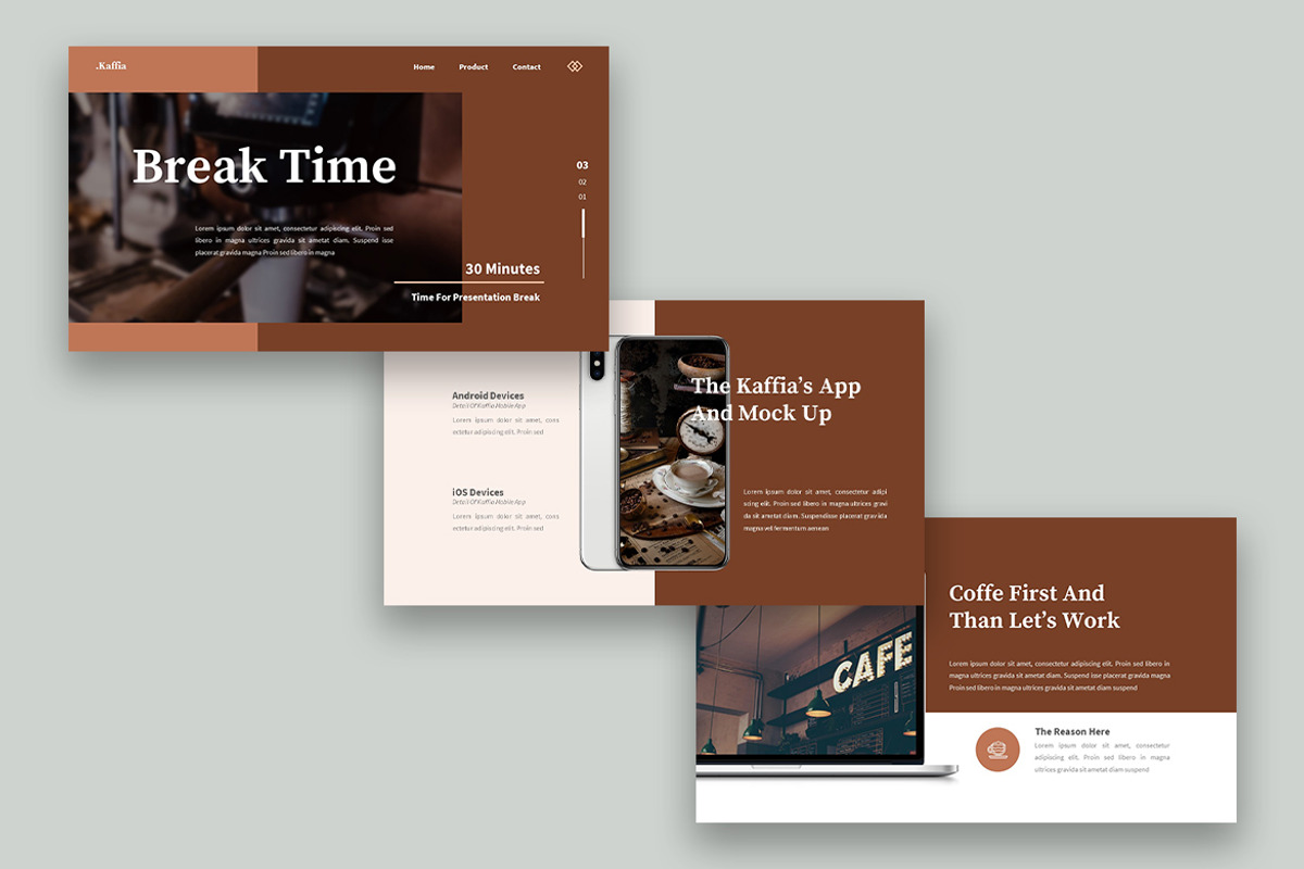 Kaffia - Coffeeshop Powerpoint, a Presentation Template by kerismaker (Photo 6 of 6)