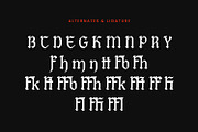 Burnhell - Blackletter Font, a Blackletter Font by AQR Studio (Thumbnail 7 of 8)