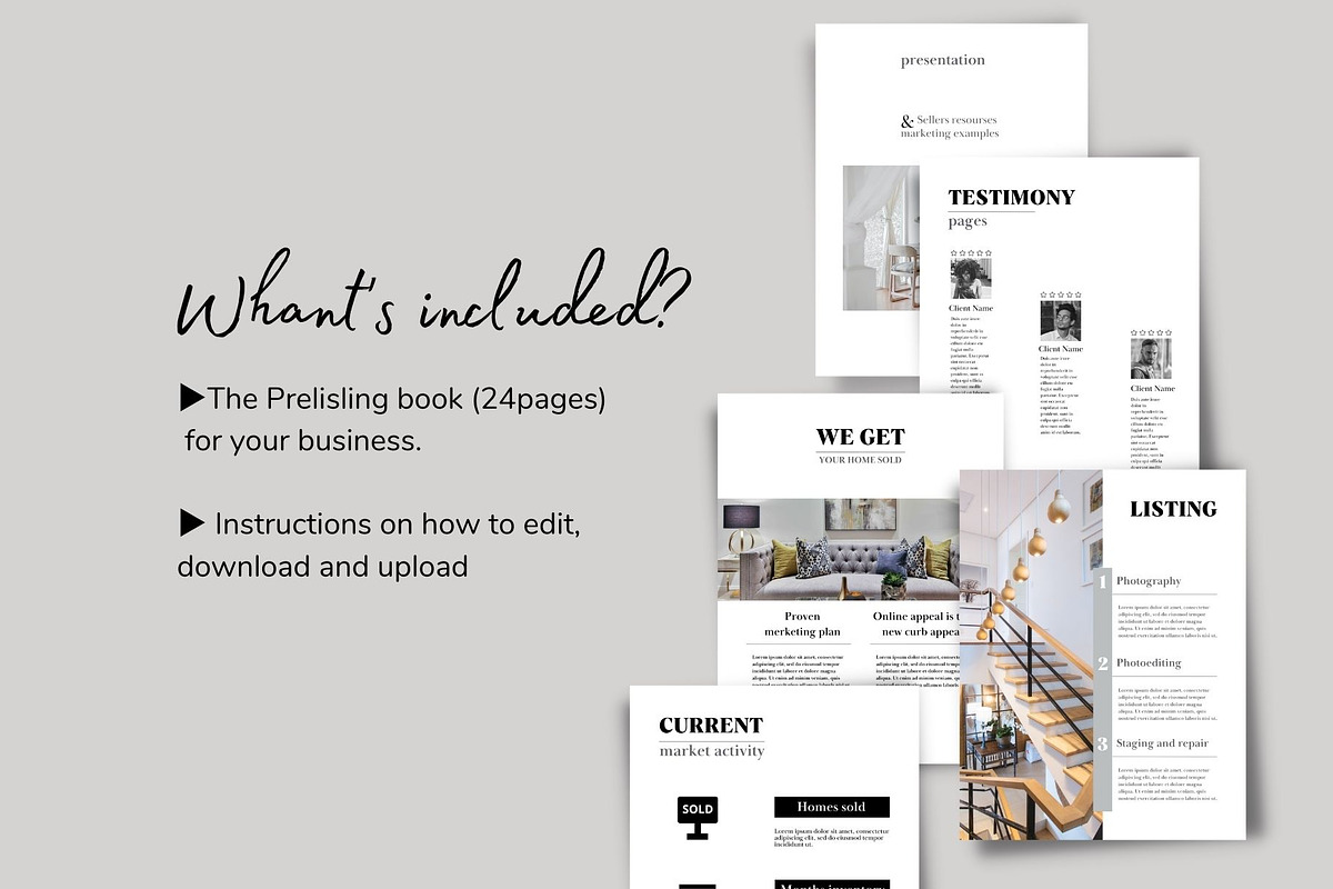 Pre-Listing Presentation Real Estate, a Brochure Template by MediaKitTemplates (Photo 6 of 8)