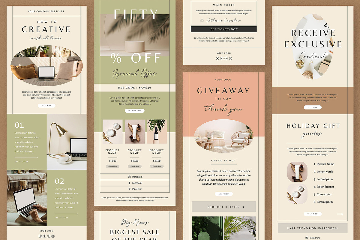 Enchanté Email Newsletter Template, an Email Template by Vynetta (Photo 7 of 7)