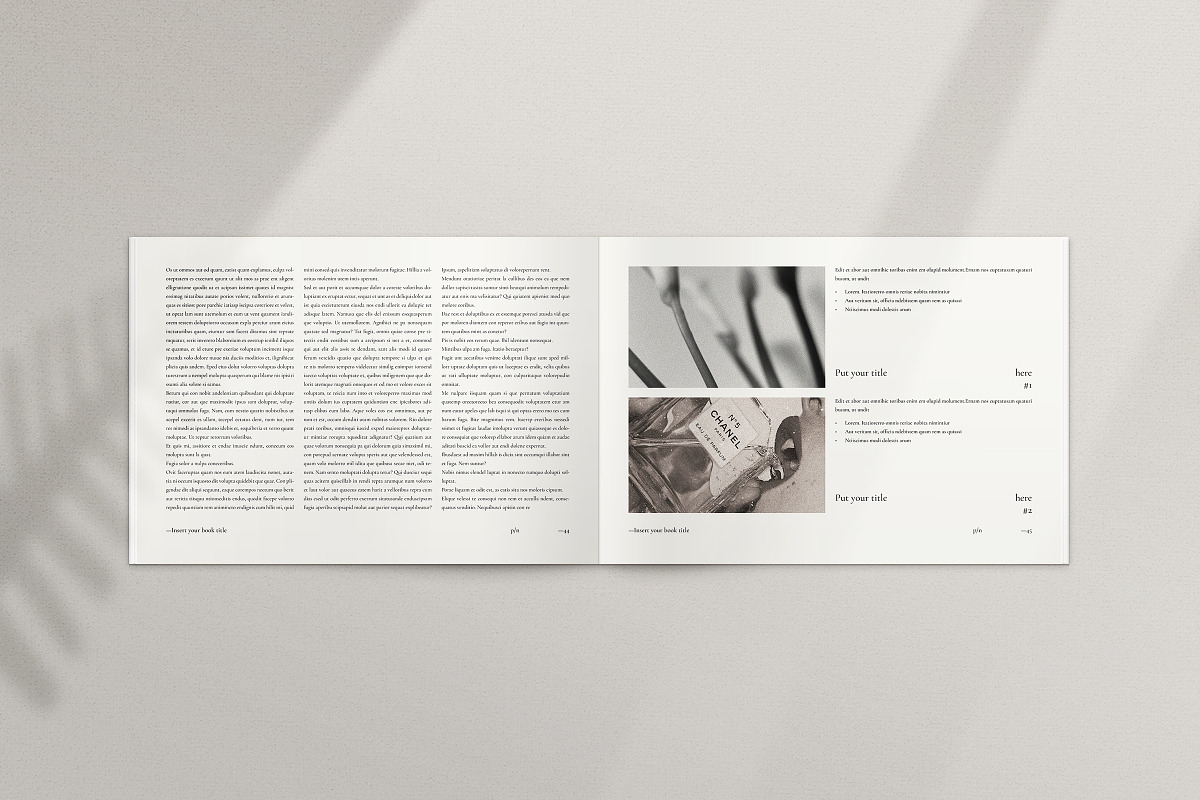 Book Title Layout Landscape Template, a Brochure Template by ArtisanaAura (Photo 18 of 23)