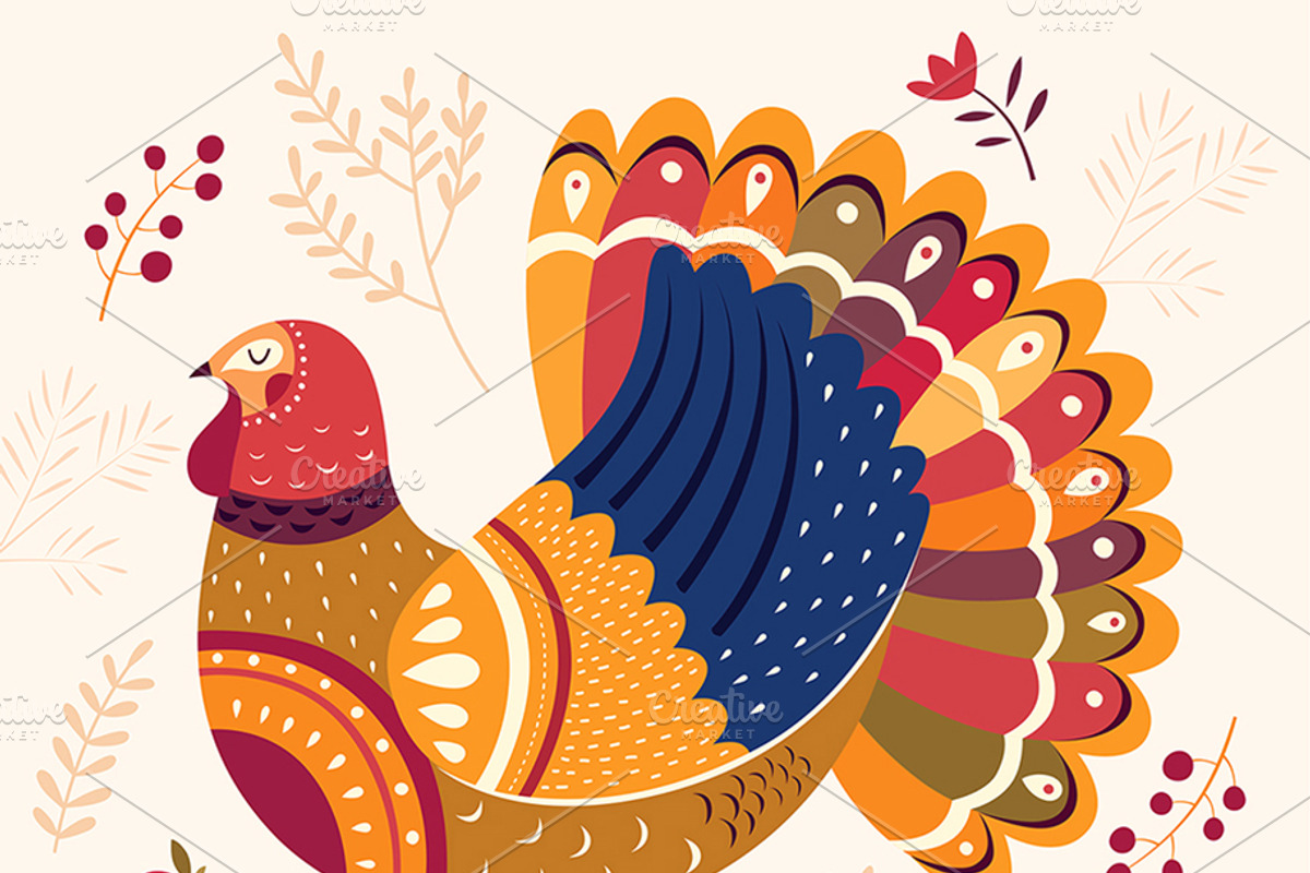 Thanksgiving day, a Decorative Illustration by MoleskoStudio (Photo 2 of 7)
