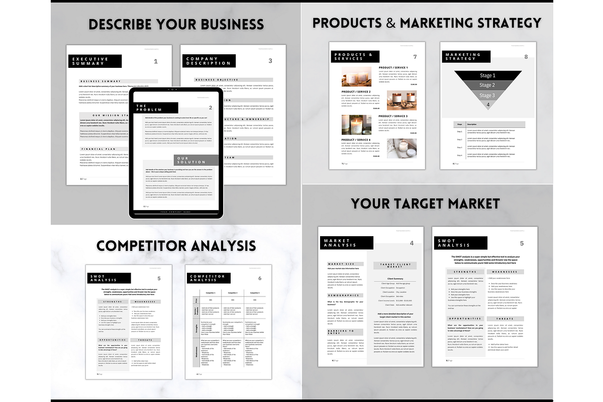 Business Plan Template, Proposal, a Marketing Template by Templatables (Photo 4 of 9)
