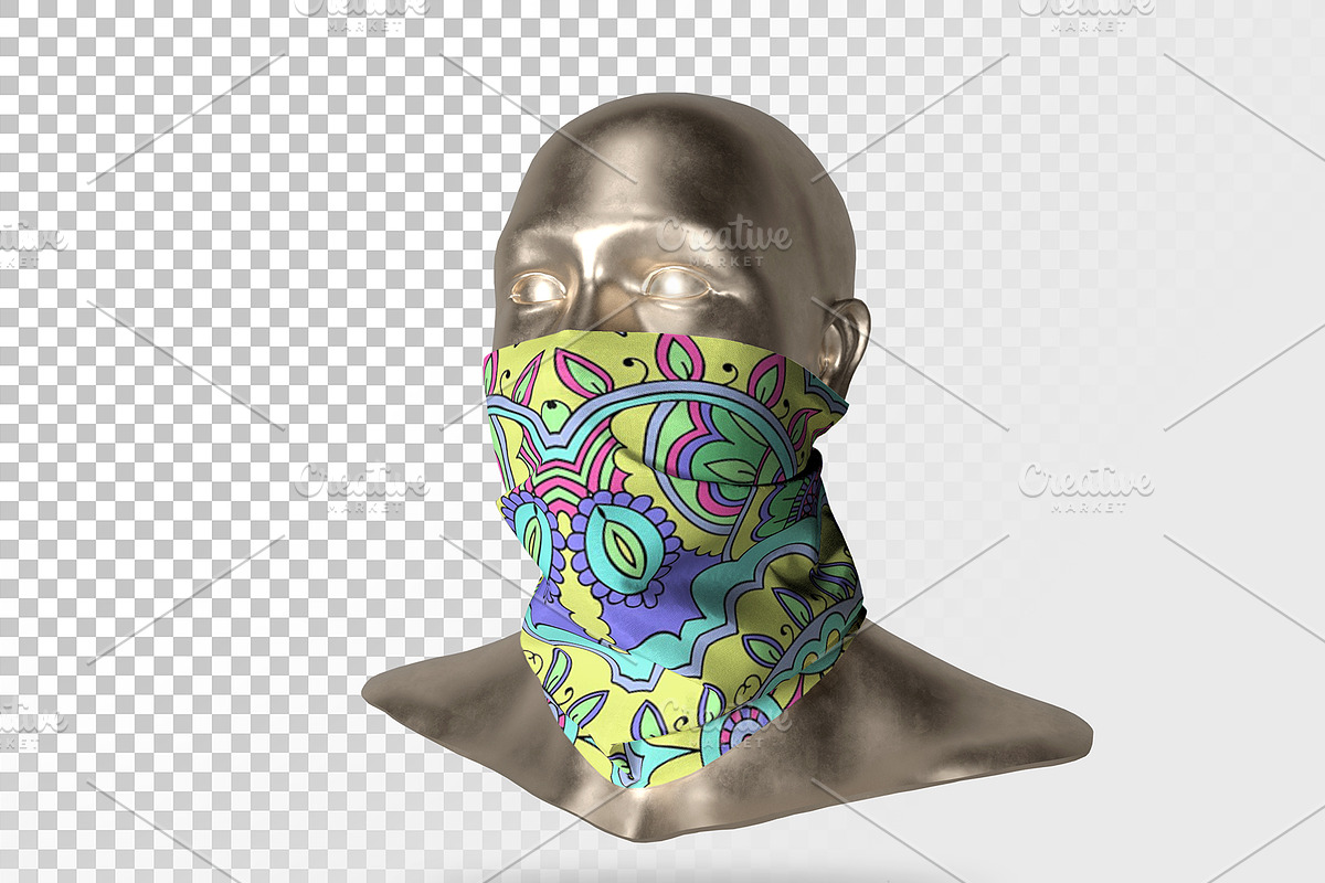 Face mask mockup 1, a Mask Mockup by Radmila (Photo 4 of 5)