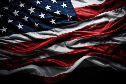 A powerful image of the American fla, a Photo by Iftikhar Alam