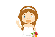 Wedding characters in cartoon style, a Person Illustration by asantosg (Thumbnail 7 of 25)