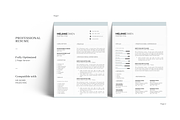 Customizable 5 Page Resume Template, a Resume Template by GraphicFlava (Thumbnail 2 of 8)