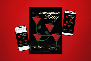 Remembrance Day Flyer Set