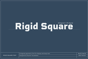 Rigid Square, a Sans Serif Font by Dharma Type